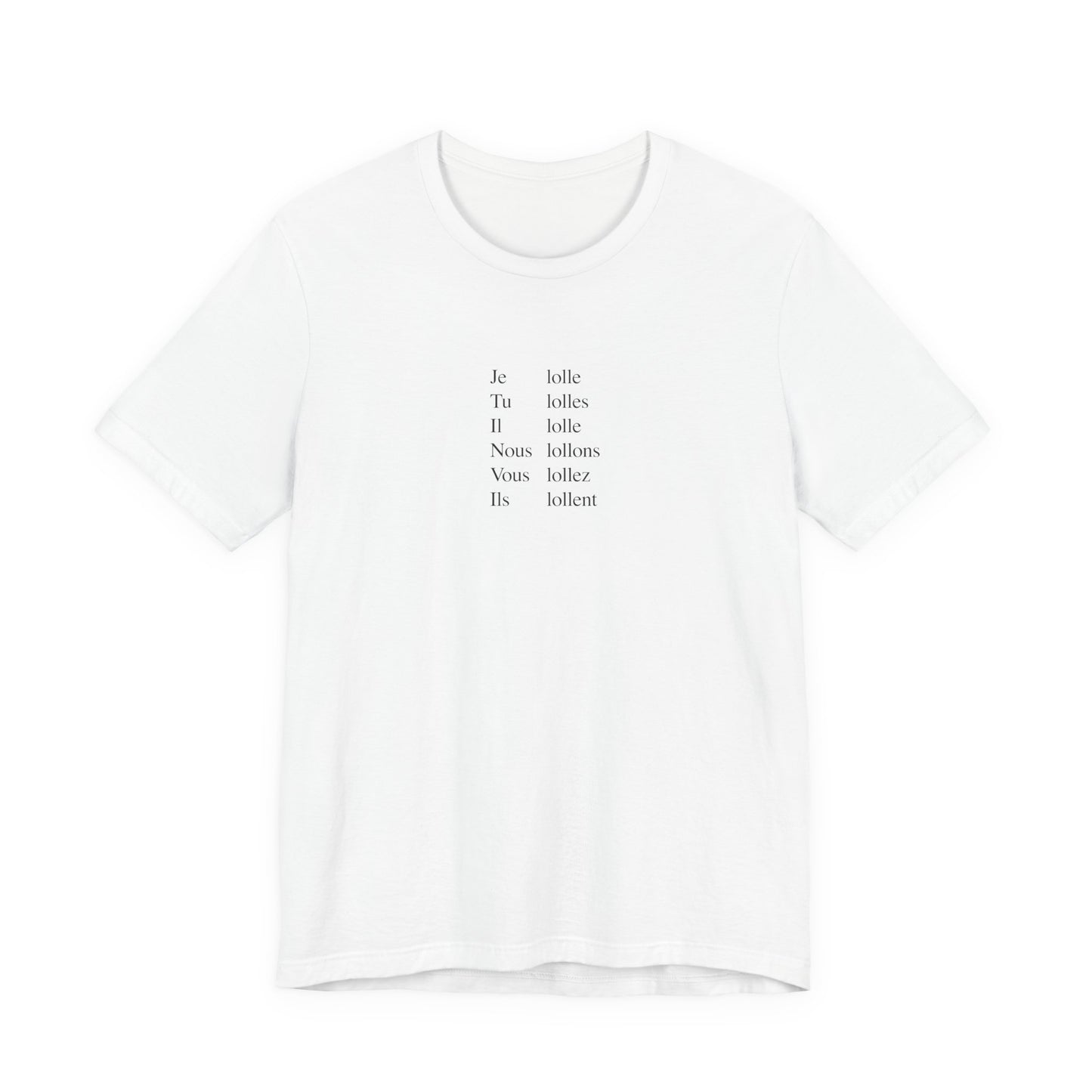 APPAREL: 'Je lolle...' Tee White