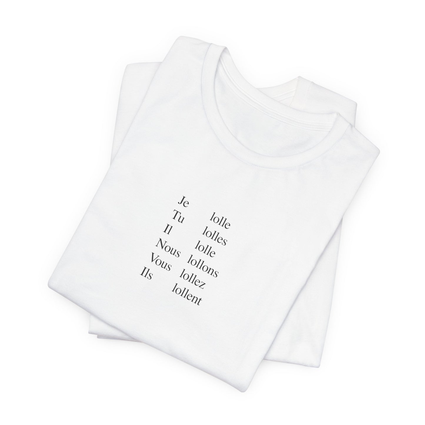 APPAREL: 'Je lolle...' Tee White