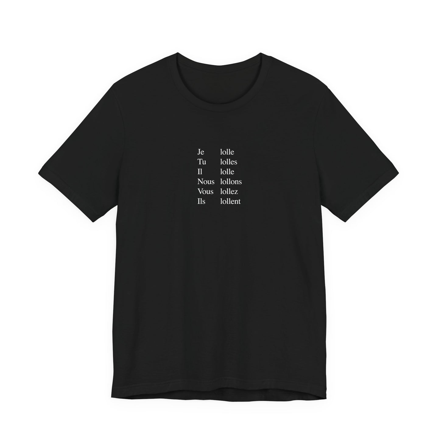 APPAREL: 'Je lolle...' Tee Black